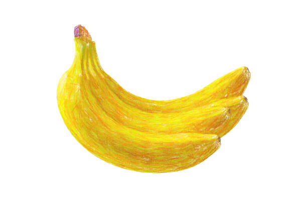 A juicy bunch of bananas isolated on white background