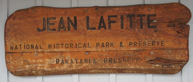 Sign for Jean Lafitte National Park
