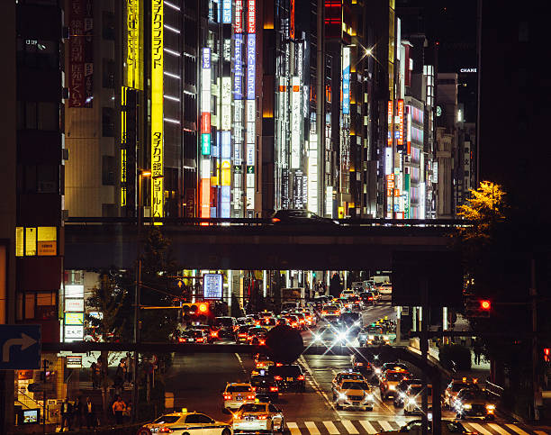 istock Ginza street at night 603867652