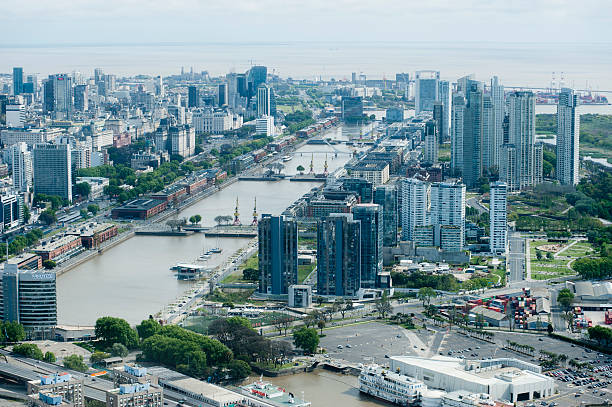 aerial view of Puerto Madero Buenos Aires