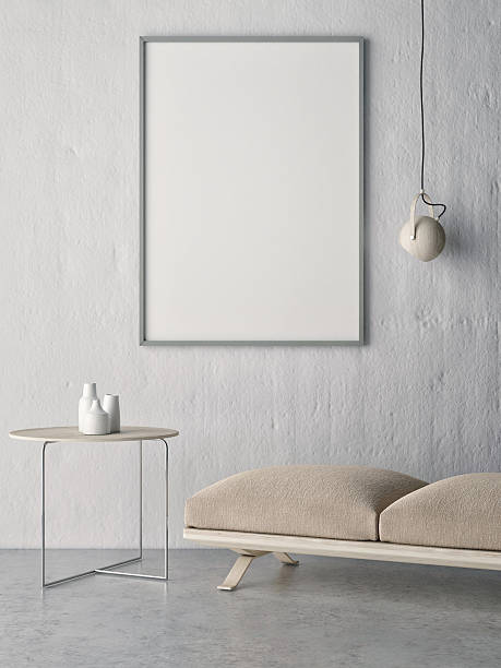 istock Mock up poster, exsibion room 603869202
