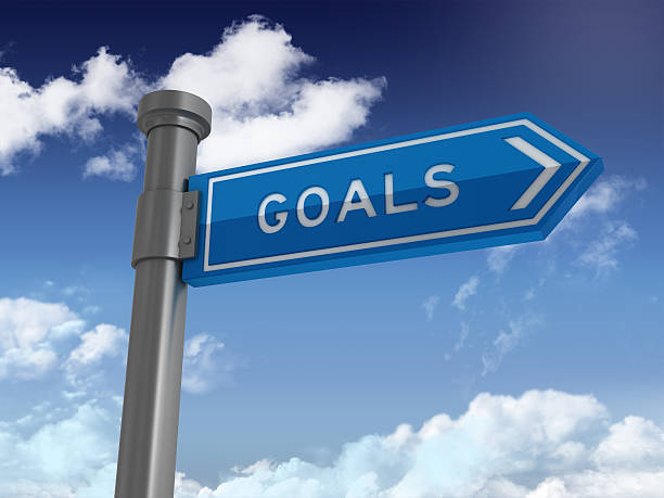 istock Directional Sign Series:  GOALS 603873150