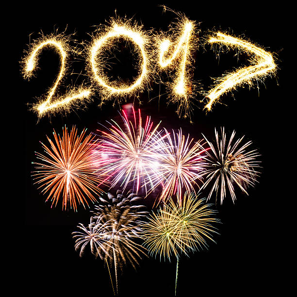 istock Series of fireworks for the 2017 new year 603880250