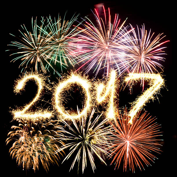 istock Series of fireworks for the 2017 new year 603881032