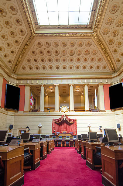 istock House Chamber of representatives in Providence State House 603898332
