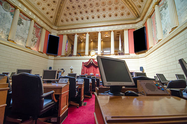 istock House Chamber of representatives in Providence State House 603898408