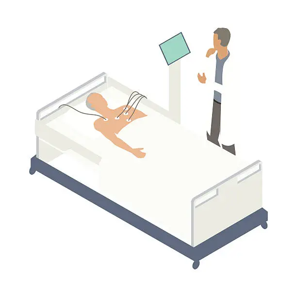 Vector illustration of Heart monitor illustration