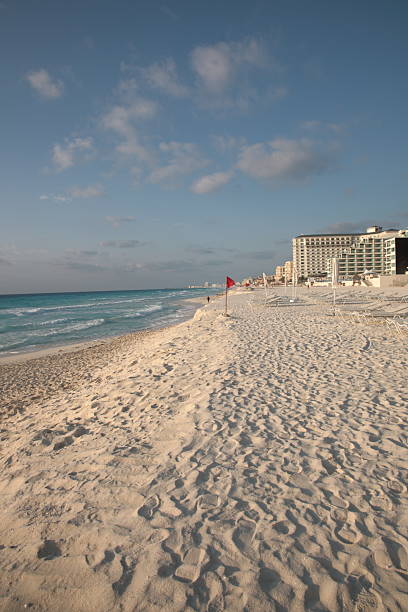 istock Caribbean beach with resort at Cancun, Mexico 603903158