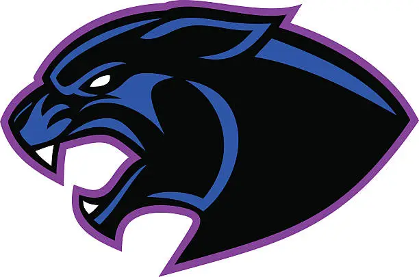 Vector illustration of Panther Mascot Logo