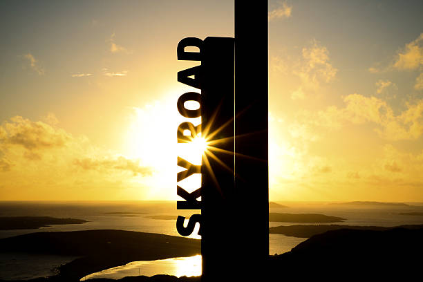Sunset at the famous Sky Road, Clifden, Ireland