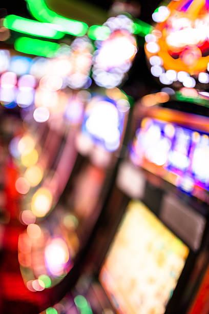 istock defocus Slot machine casino background 603991496