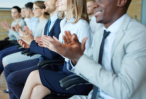 istock Applause at the end of lecture 603992036
