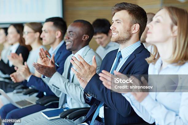 People At Business Training Stock Photo - Download Image Now - Meeting, Conference - Event, Audience