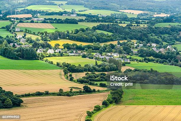 Aulne River In Brittany Stock Photo - Download Image Now - France, Agricultural Field, Hedge