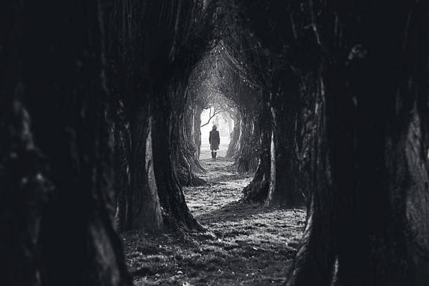istock Scared woman walking in the hood 603997768