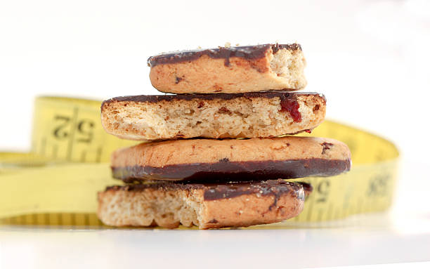 istock Baking with chocolate an tape measure on a white background. 604002392