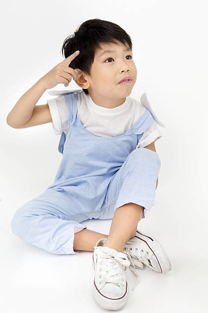 istock Happy asian cute boy with smile face 604003604