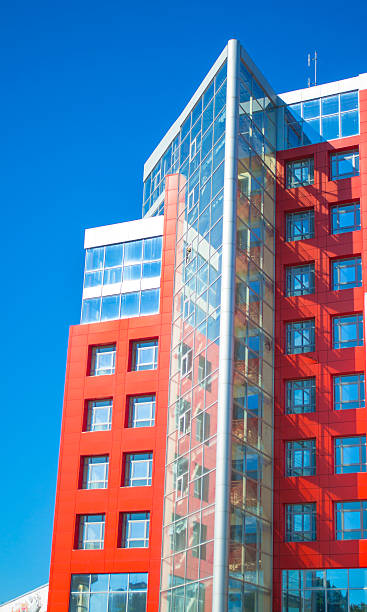 istock facade of a modern building in the style hi-tech 604011516