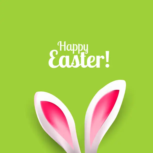 Vector illustration of Easter greeting card