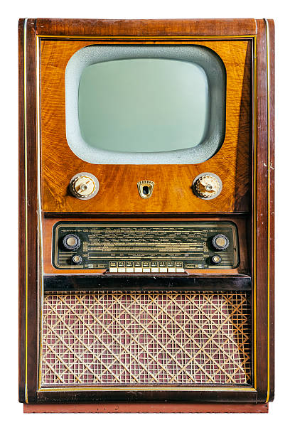 istock Old radio and TV in the set 604016270