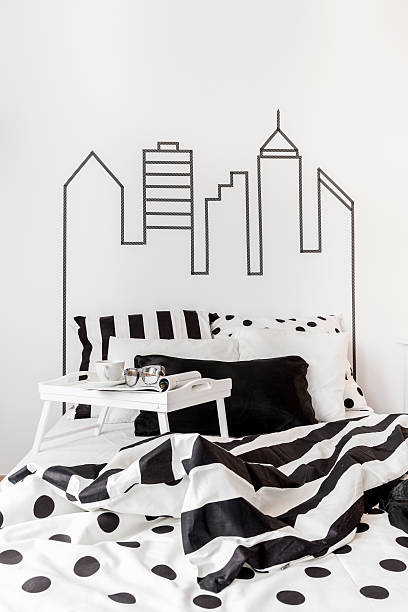 istock Stripes and dots in home decoration 604021884