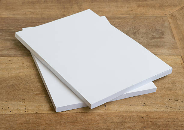 istock Blank catalog,brochure, magazines,book mock up on  wooden background 604025578