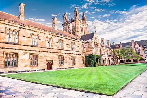 Sydney, Australia - December 23, 2014: Quadrant Building at University of Sydney, Australia on Dec 23, 2014. Five Nobel or Crafoord laureates have been affiliated with the university as graduates and faculty.