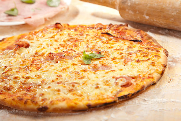 istock Freshly baked homemade pizza 604027686