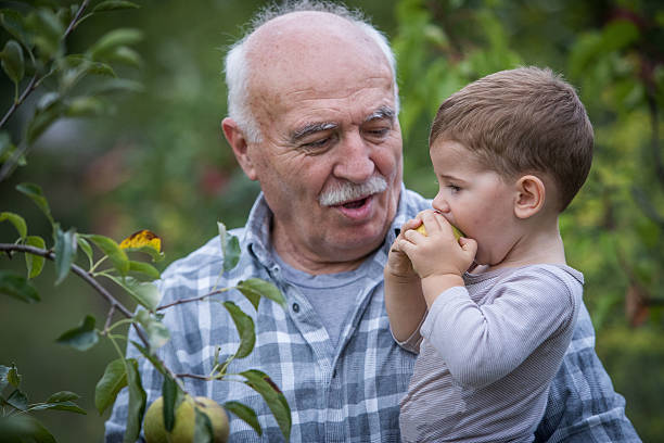 istock Grandfather and grandson 604030226