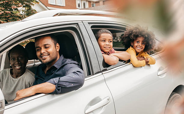 istock Happy family ready for vacation 604031568