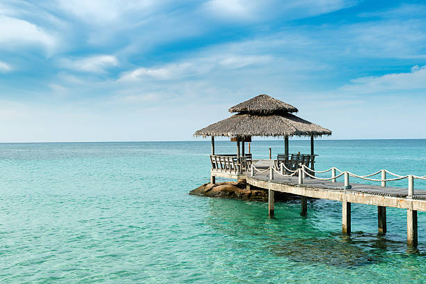 istock Wooden pier in Phuket, Thailand. 604039538