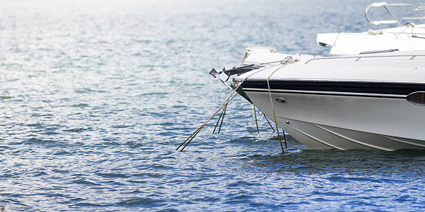 istock Motor boat on the lake 604335868