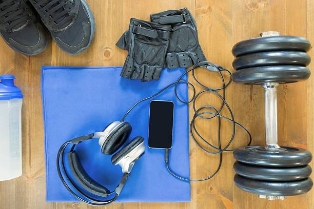 istock man set on the table for sport 604336016