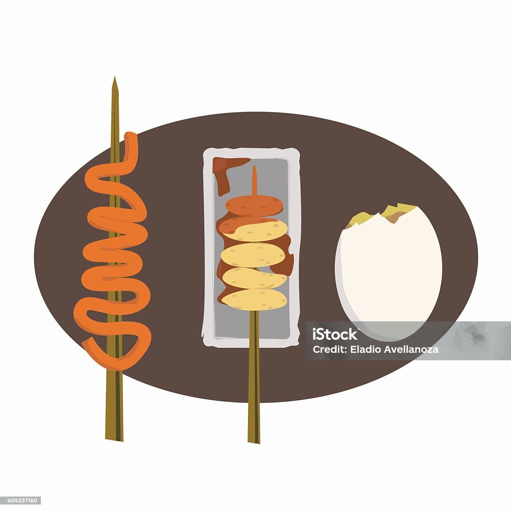 Filipino Street Foods Stock Illustration - Download Image Now - Asia