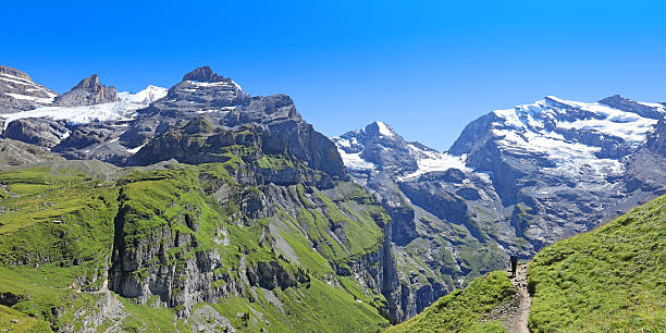 istock Hiking in the Mountains in Switzerland 604337190