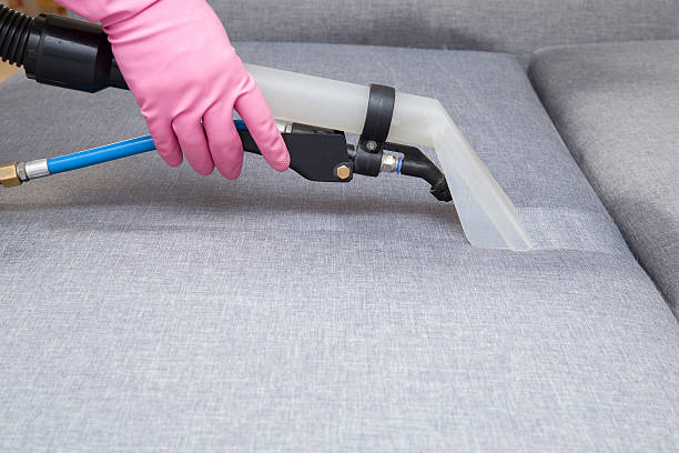 istock Bed chemical cleaning with professionally extraction method. Upholstered furniture. 604339832