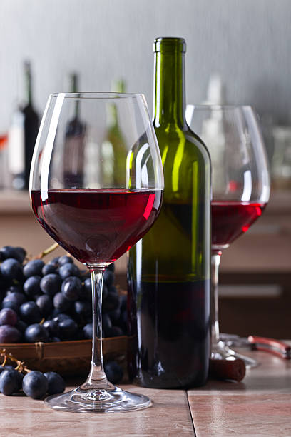 istock Glass of red wine 604341564