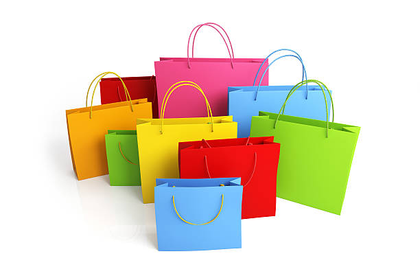 istock Colorful shopping bags 604343326
