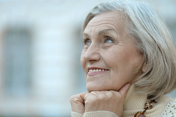 istock beautiful senior woman 604346004