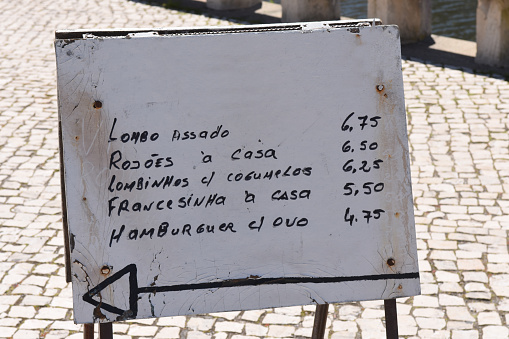 Letter price in Aveiro, Portugal