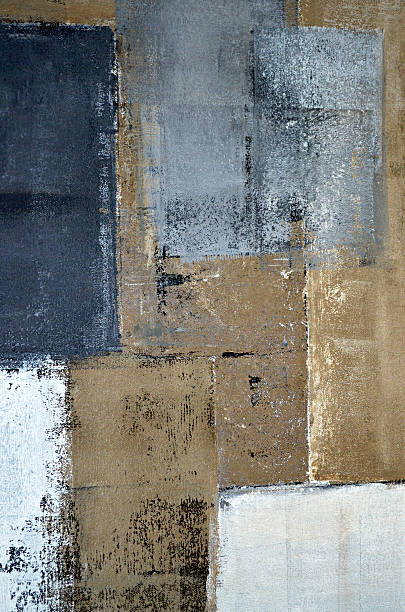 istock Neutral Abstract Art Painting 604348754