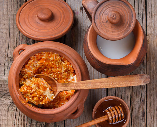 istock Millet porridge with pumpkin 604351892