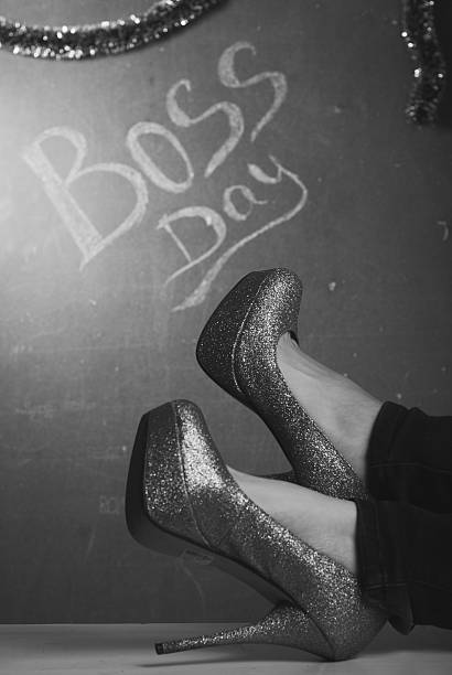 istock woman's Shoe with rhinestones closeup, 604353162