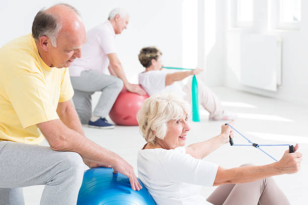 istock Having good mood thanks to physical exercises 604358764