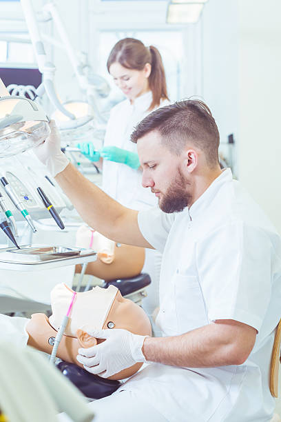 istock Preparing for his first real-life dental procedure 604360860