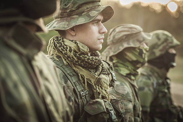 istock Discipline and rigour in army 604362162