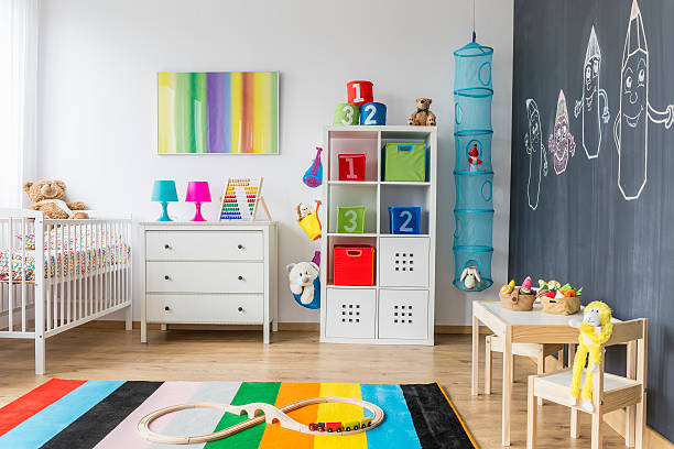 istock Playing area of a baby room 604362494