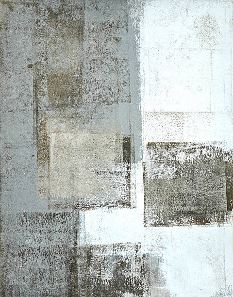 istock Neutral Abstract Art Painting 604362988