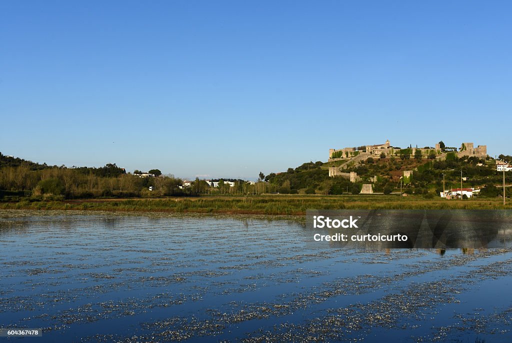 Castle and village  of Montemor o Velho, Beiras region Portugal Day Stock Photo