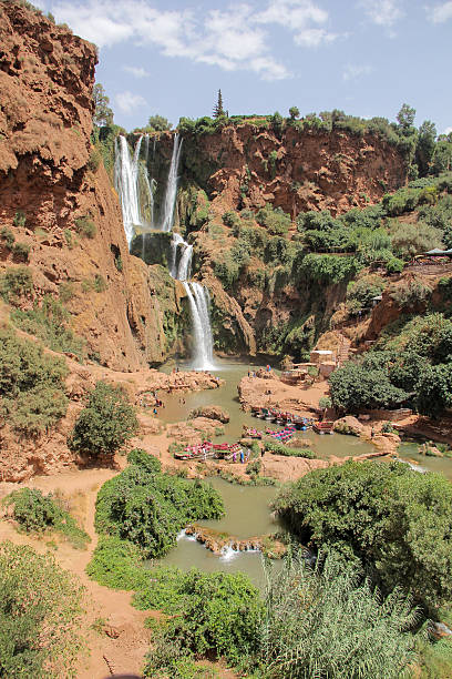istock Ouzud waterfall, a real oasis of Morocco 604368156